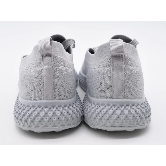 Navig8 Sneakers Womens 6.5 Shoes Gray Stretch Knit Lace Up Athletic Low Top - Picture 10 of 11